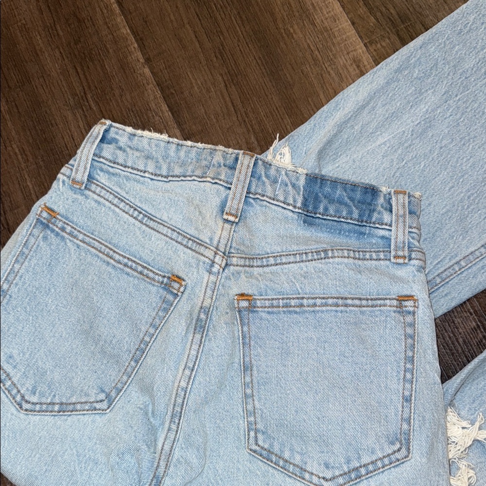 Abercrombie & Fitch Light Blue Straight Leg Jeans - Picture 3 of 3